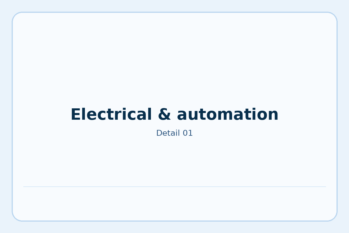 Electrical & automation