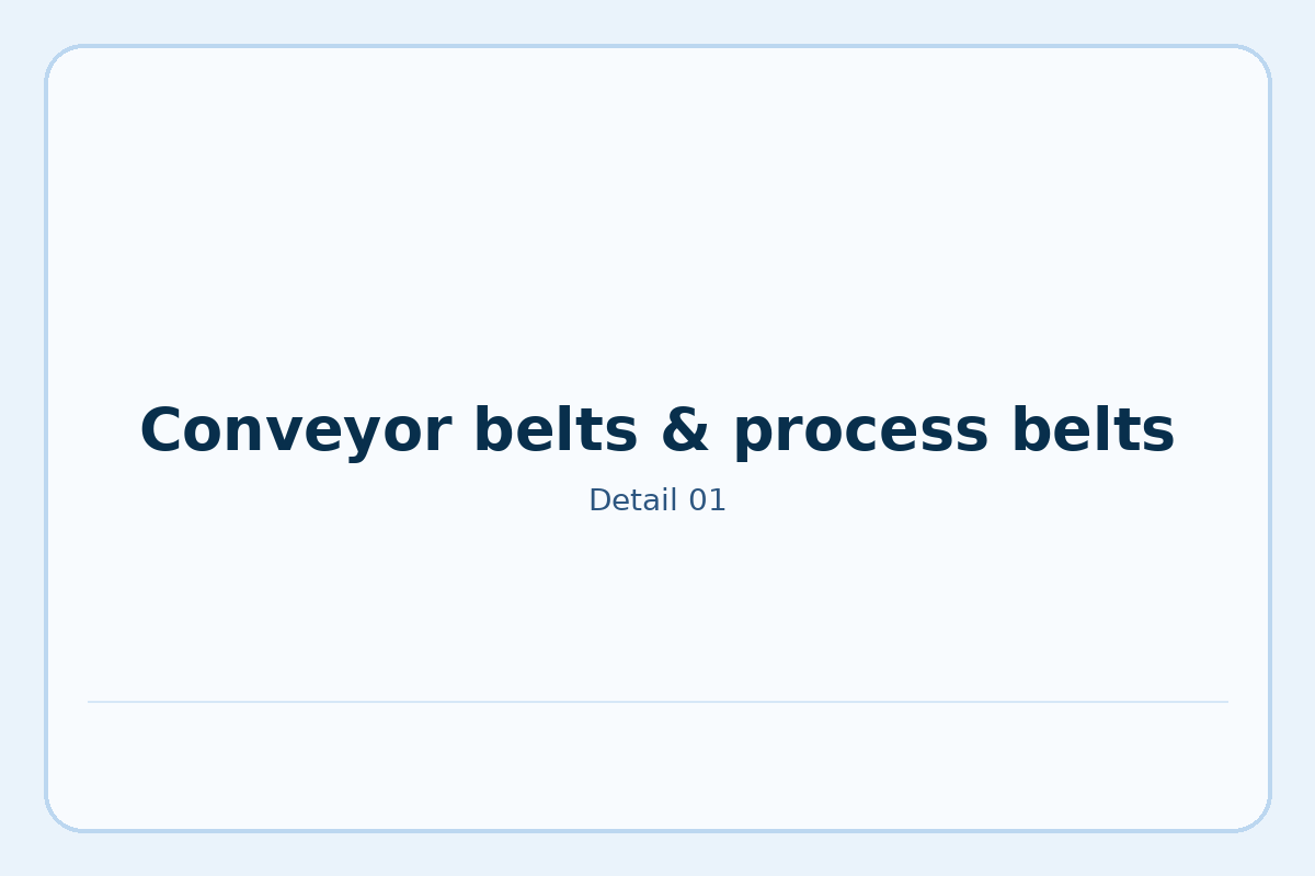 Conveyor belts & process belts