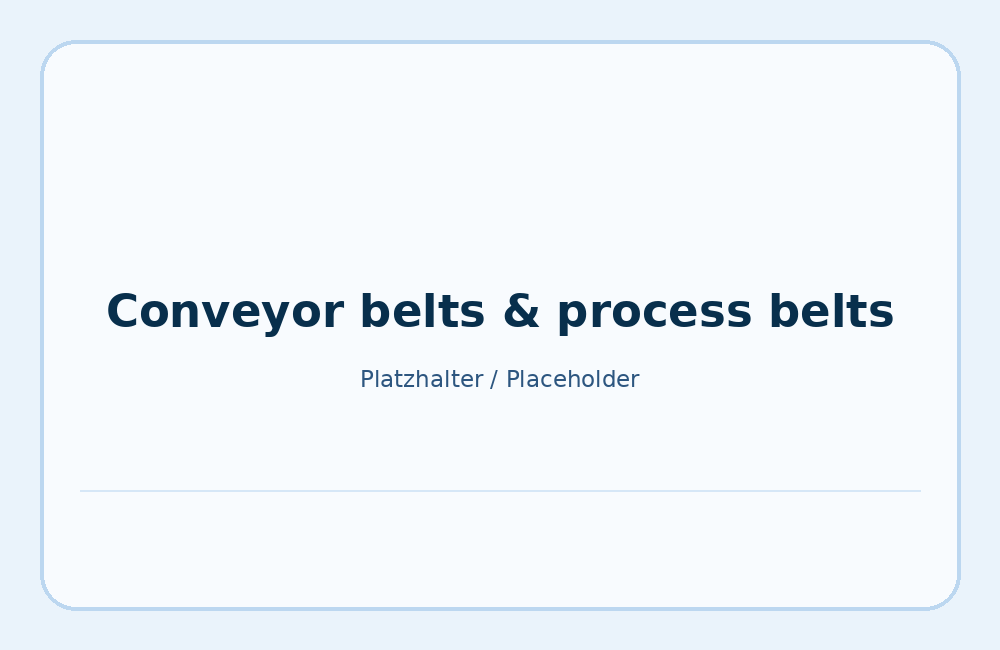 Conveyor belts and process belts for production systems