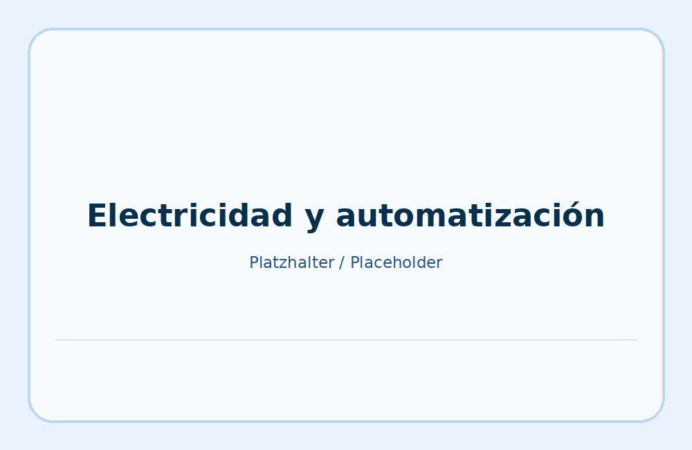 Electricidad y automatización