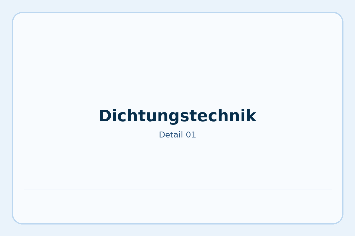 Dichtungstechnik