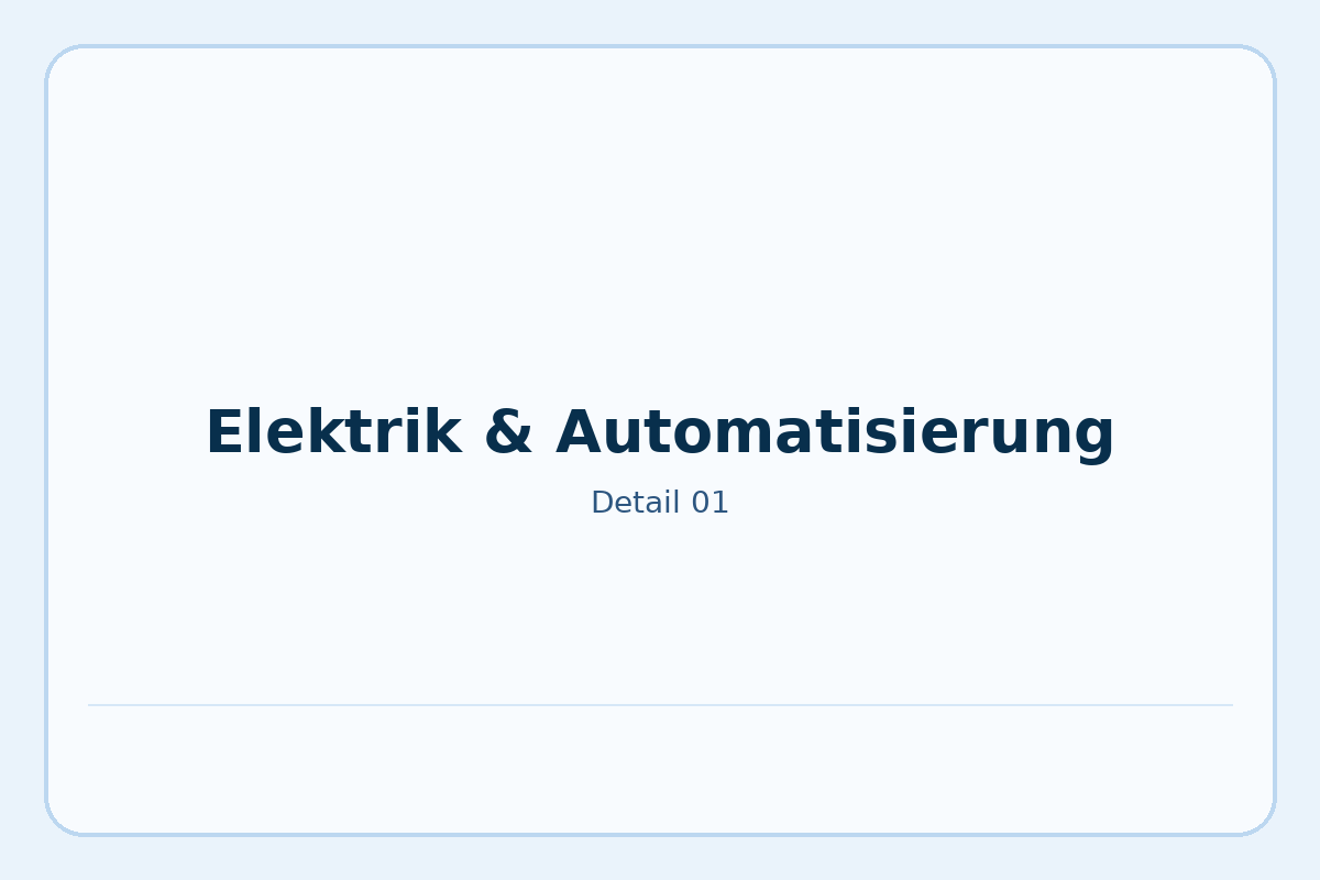 Elektrik & Automatisierung