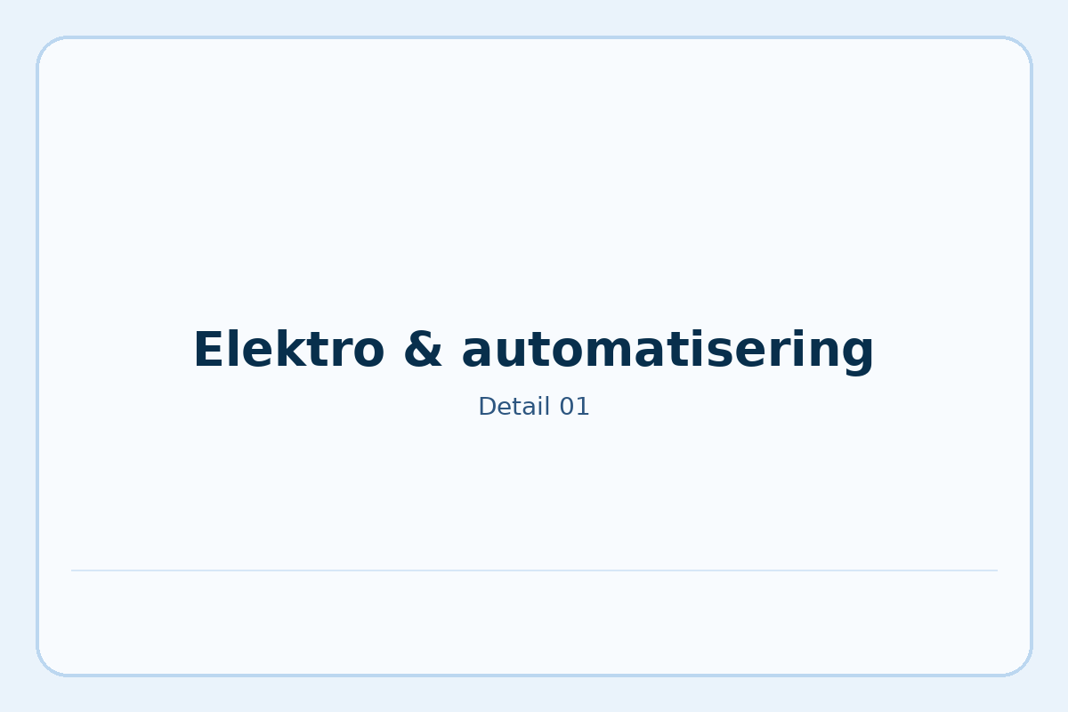 Elektro & automatisering