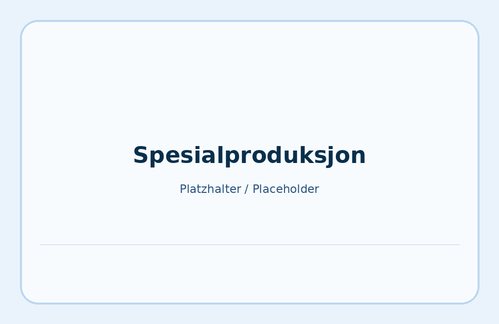 Spesialproduksjon og individuelle maskinkomponenter