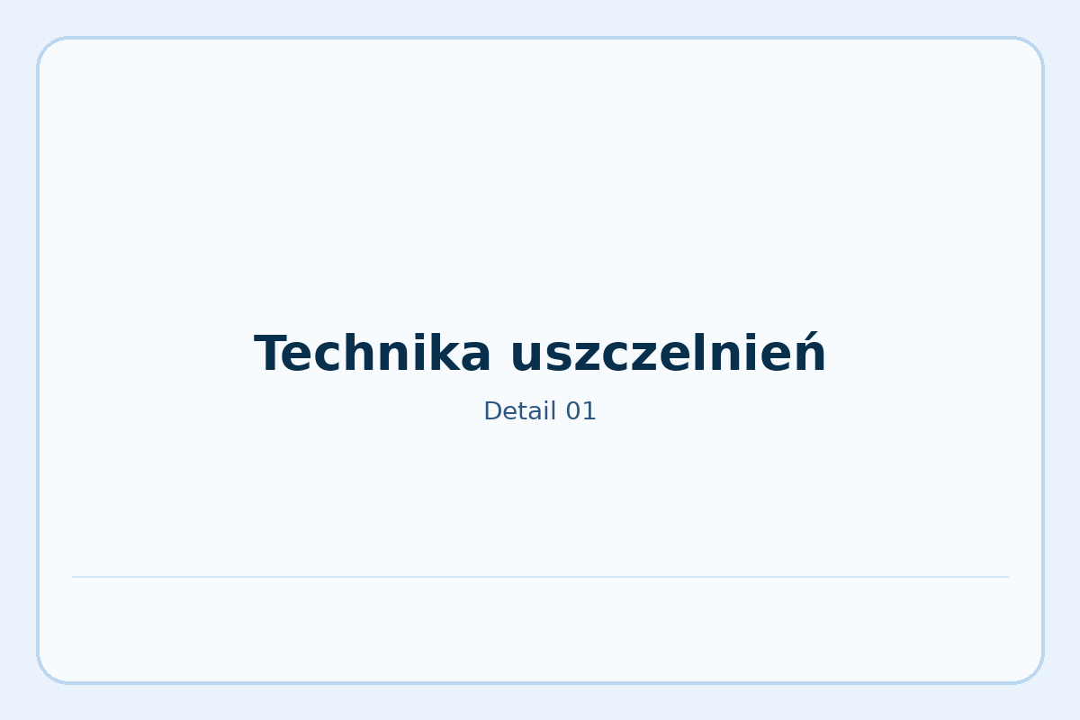 Technika uszczelnień