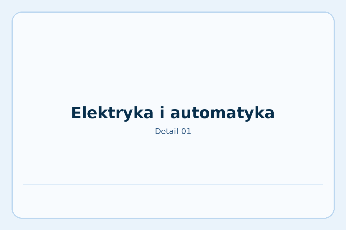 Elektryka i automatyka